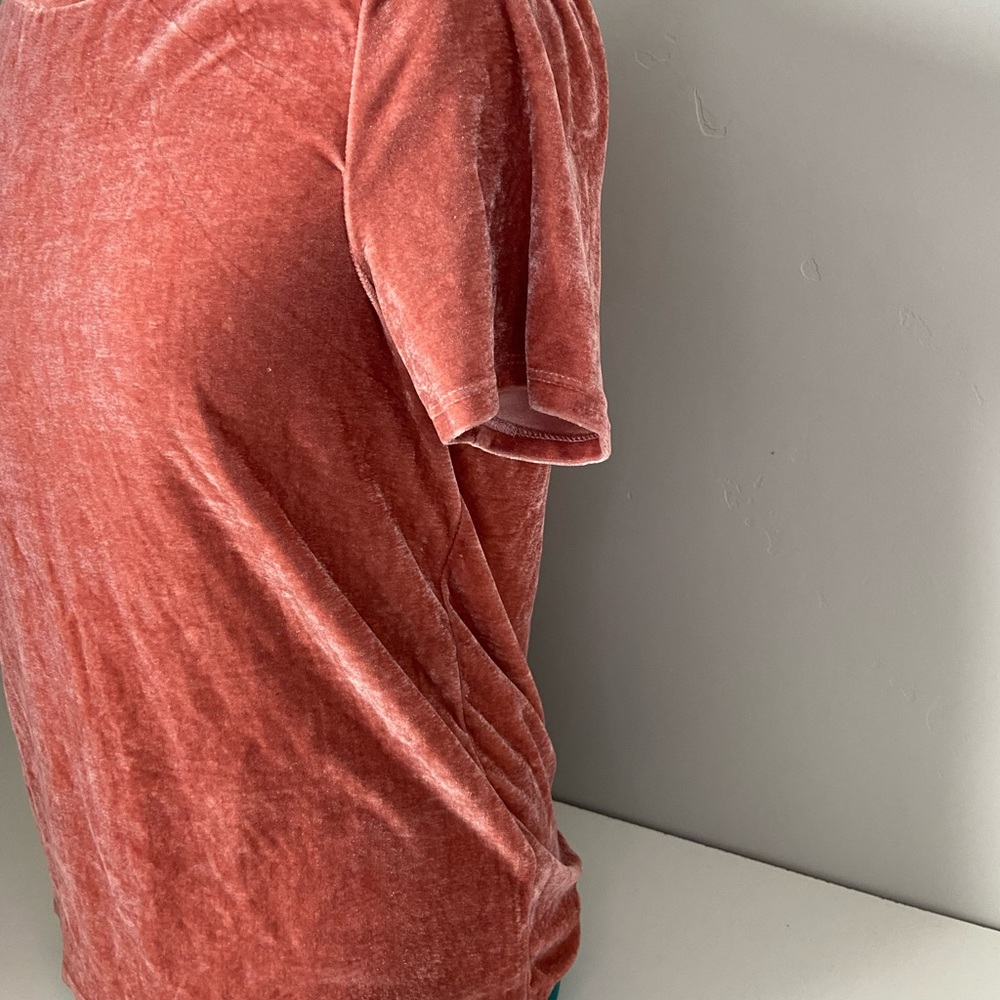 Volcom Coral Velour You In Top Velvet Short Sleeve SZ S - Picture 4 of 10